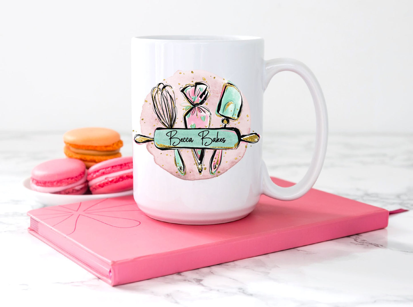 Personalozed 15oz Bakers Coffee Mug