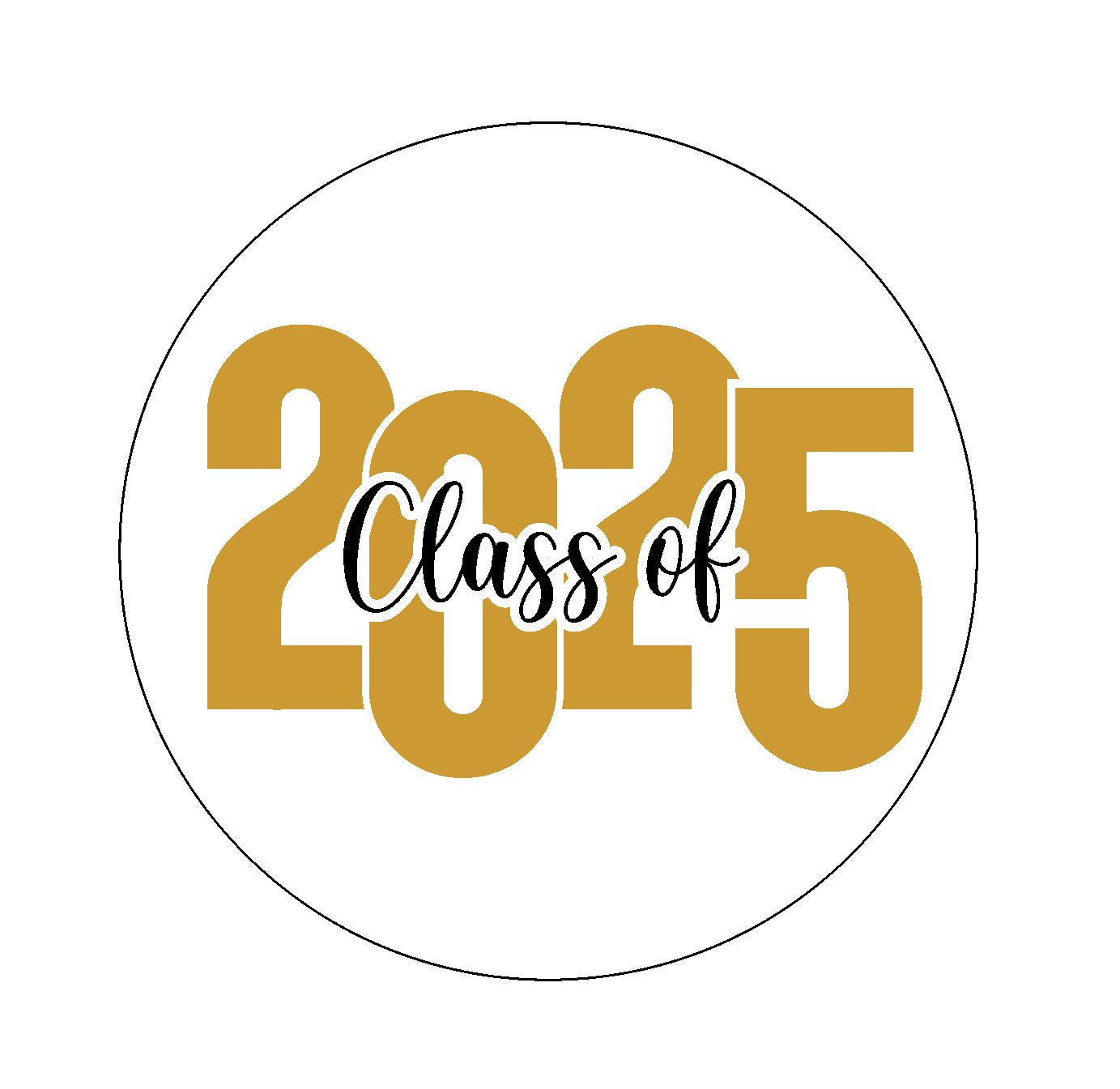 Class of 2025 - Gold Edible Image 2