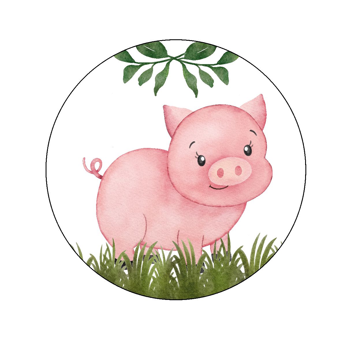 Baby Barnyard Animal Edible Images - Pig