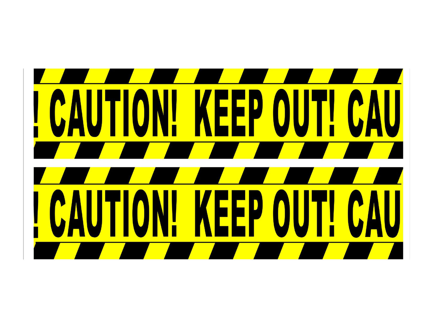 Caution Tape Cake Strip 2.5" x 10"