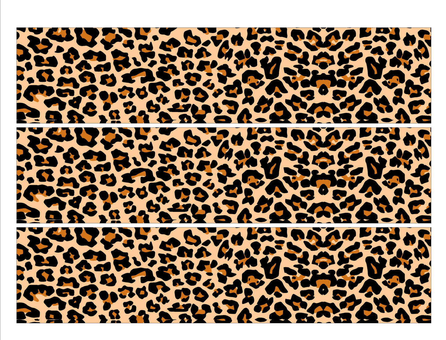 Cheetah Print Cake Strip 2.5" x 10"