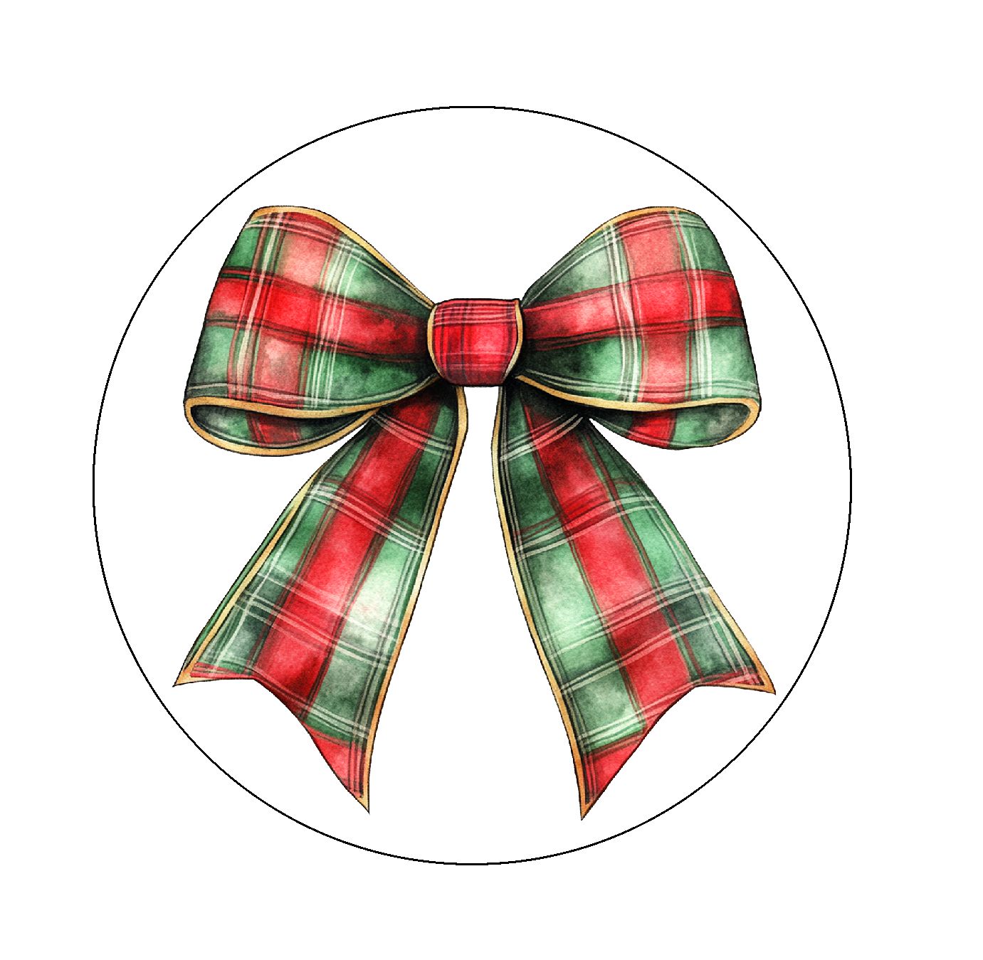 Christmas Croquette Bows - Plaid