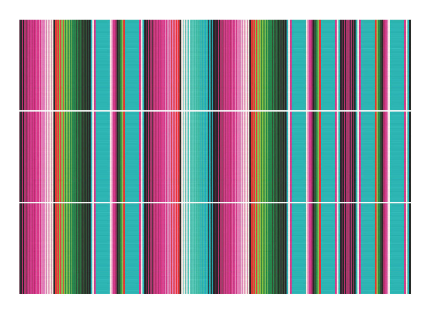 Fiesta Print Cake Strip - Pink 2.5" x 10"