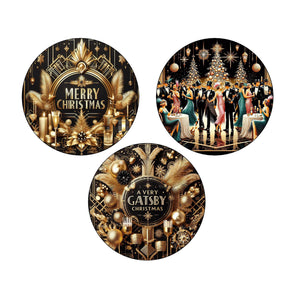 Gatsby Style Christmas Edible Images - Assorted