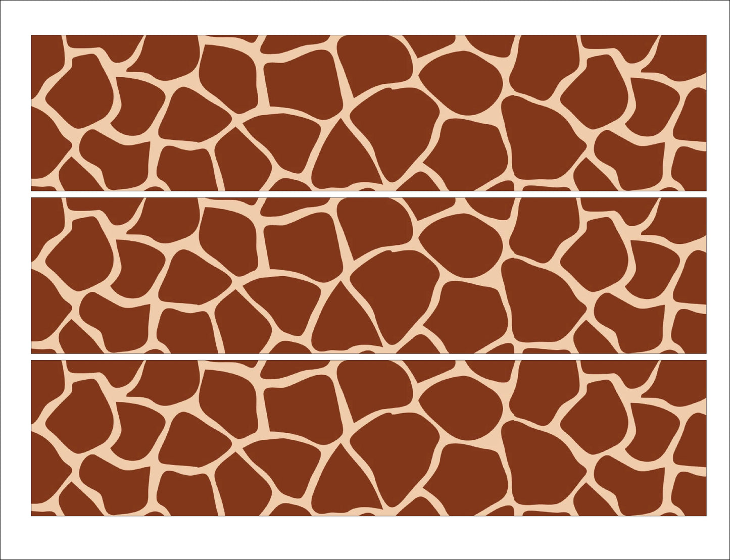 Giraffe Print Cake Strip 2.5" x 10"