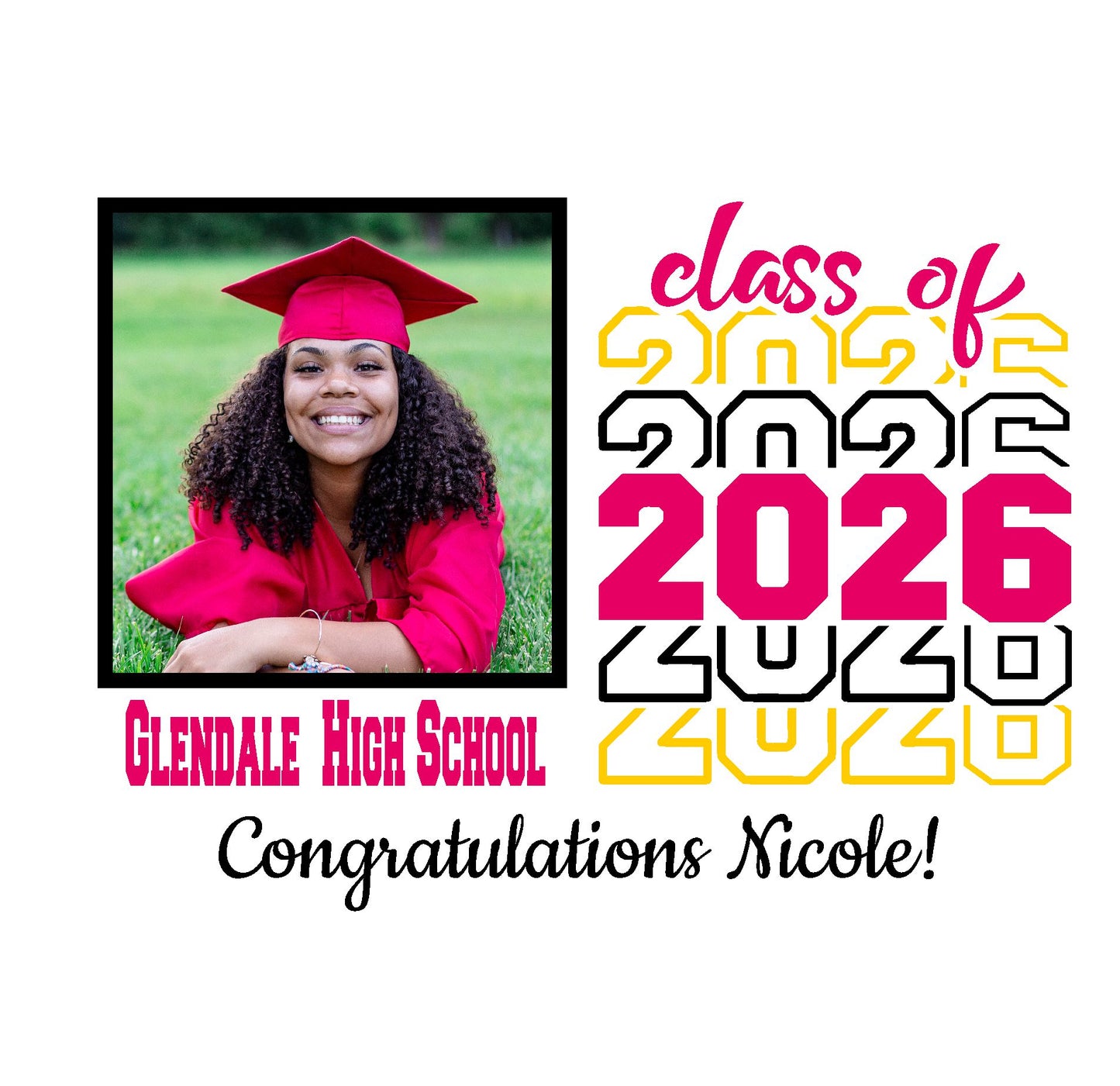 Graduation Edible Image with Photo