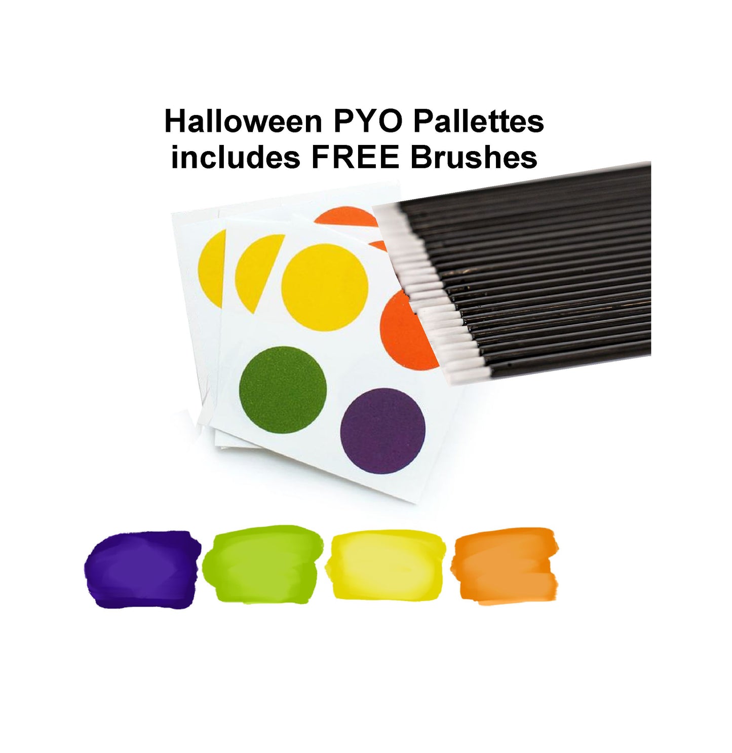 Halloween Paint Pallettes with Brushes