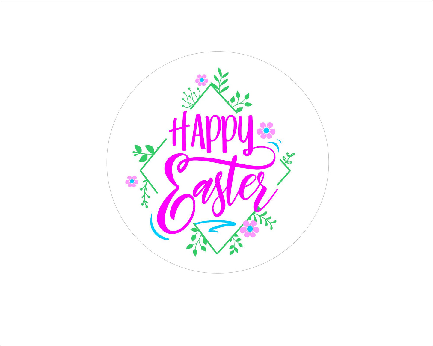 Happy Eastewr Edible Image 1