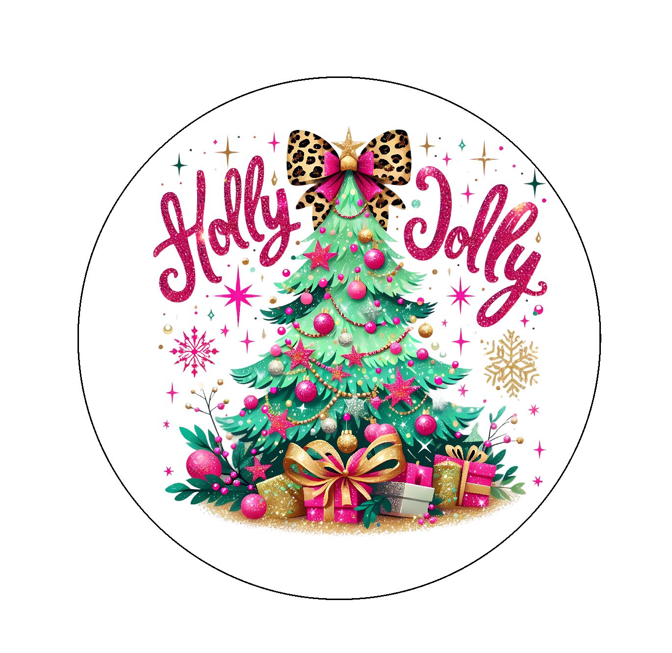 Holly Jolly Christmas Edible Images 2