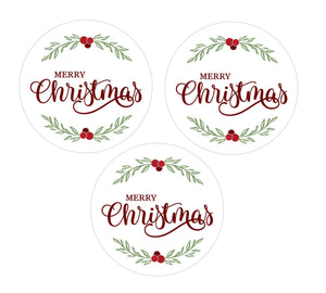 Classic Merry Christmas Edible Images 1