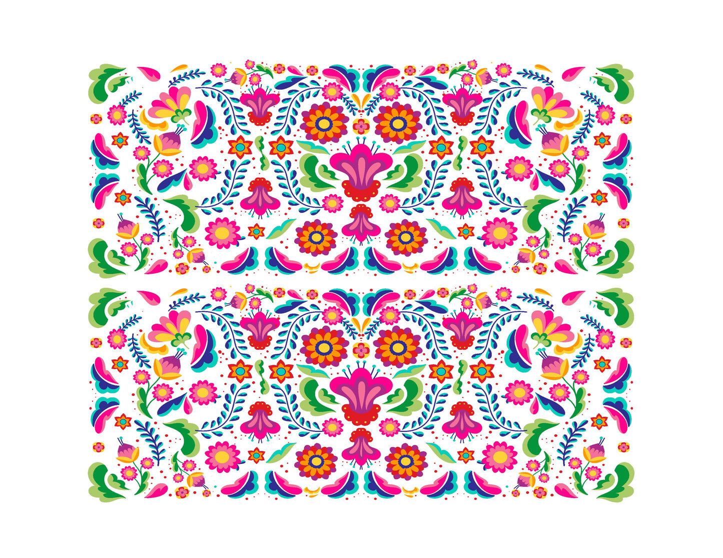 Mexican Embroidery Cake Strip 4"