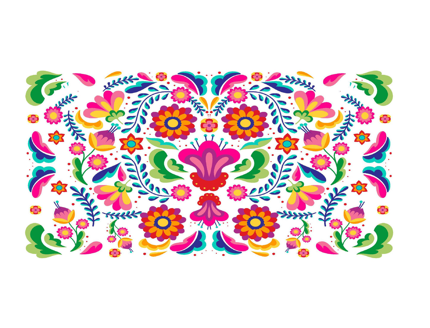 Mexican Embroidery Cake Strip