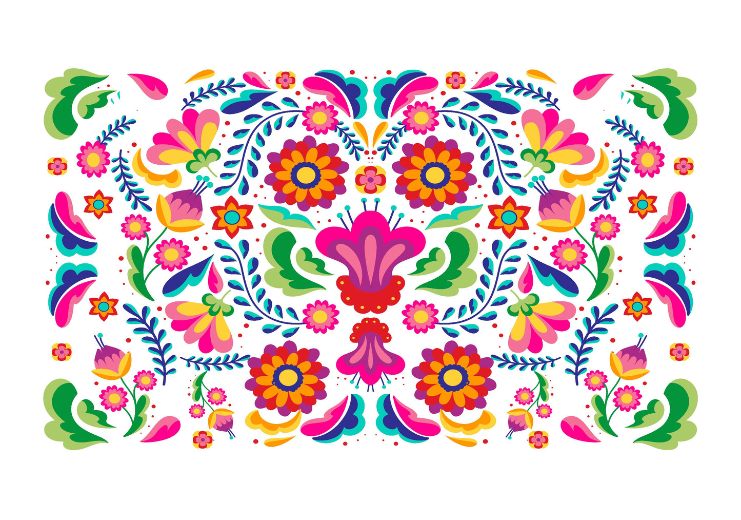 Mexican Embroidery Cake Strip 6"