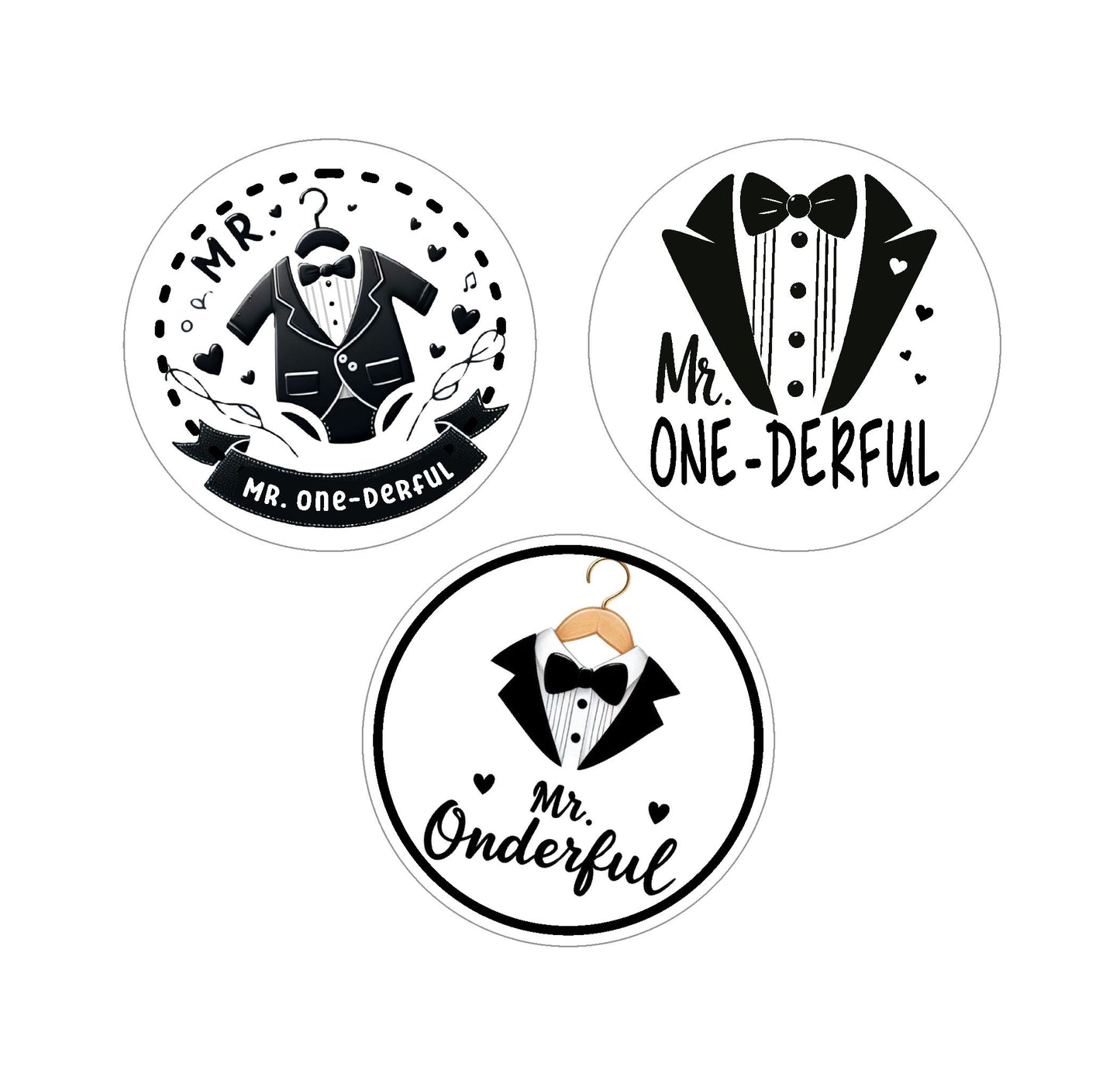 Mr. One-derful 1st Birthday Assorted