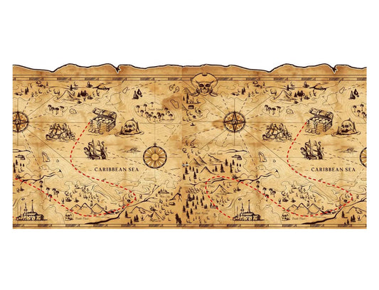 Pirate Treasure Map Cake Strip 5"