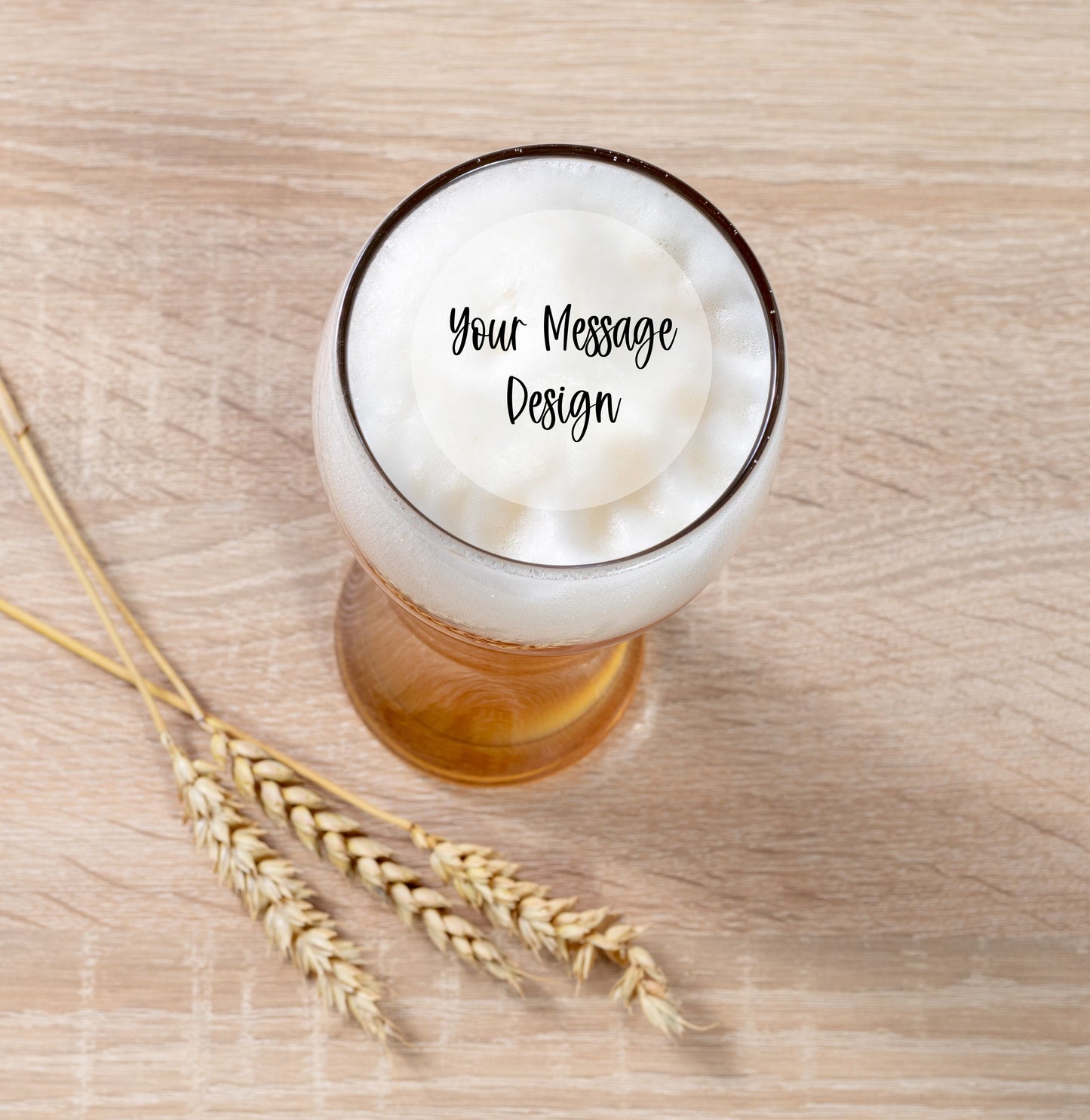 Custom Edible Drink Topper