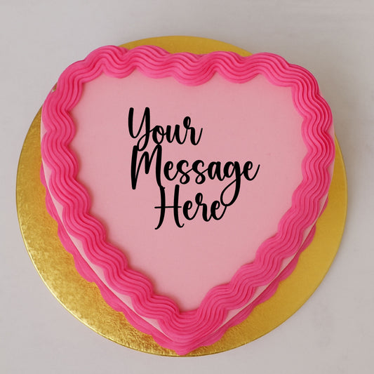 Your message Here cake charm