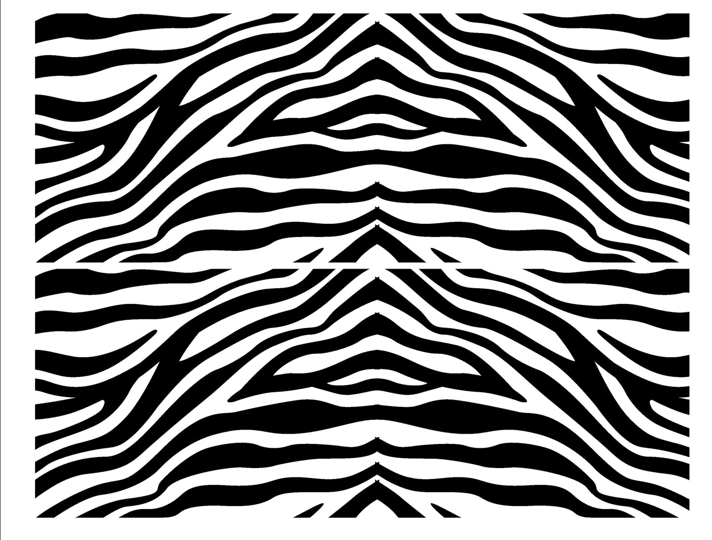 Zebra Print Cake Strip 4"