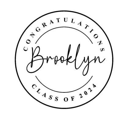 Personalized graduation frosting sheet