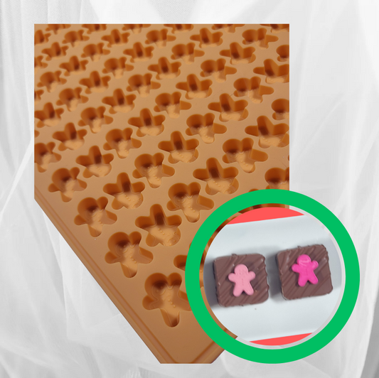 Gingerbrad Man Silicone Accent Mold - 1