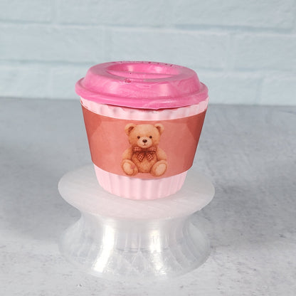 Valentines Day Cup Wraps Teddy Bear