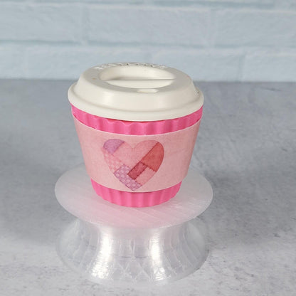 Valentines Day Cup Wraps Patchwork Heart
