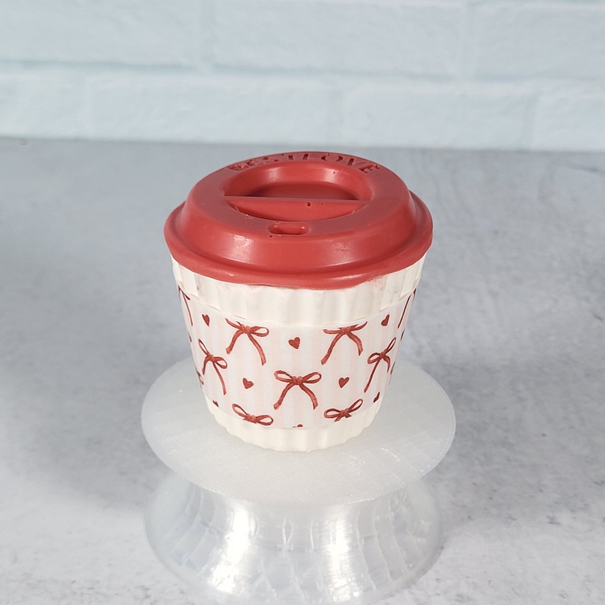 Valentines Day Cup Wraps Heart & Bows