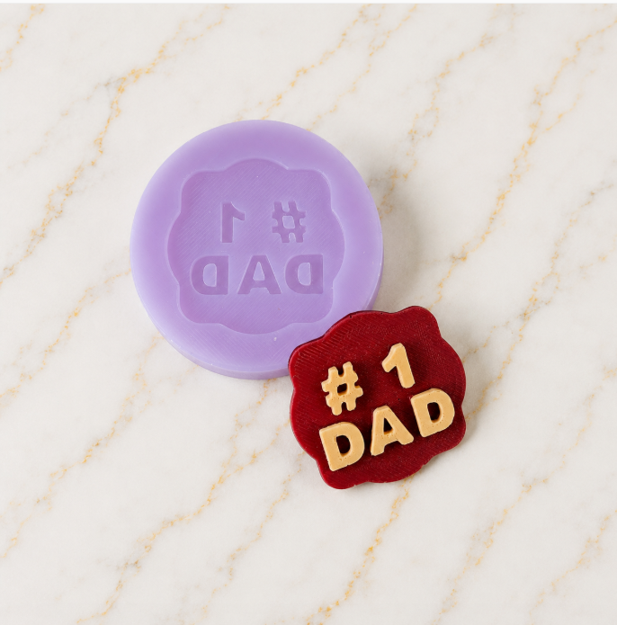 #1 Dad Silicone Mold 5