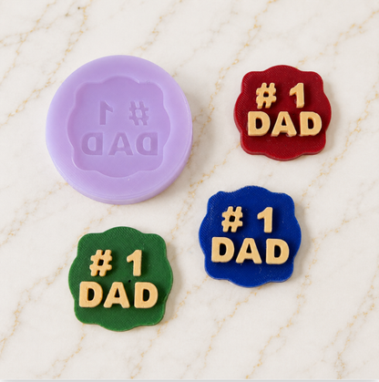 #1 Dad Silicone Mold 1
