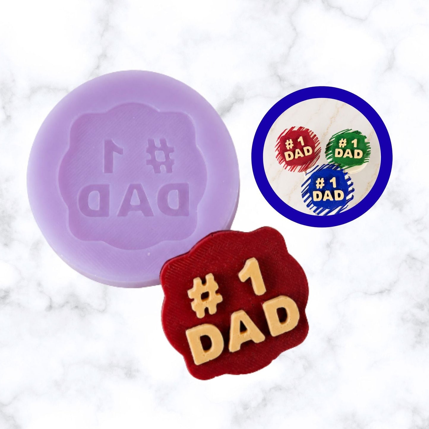 #1 Dad Silicone Mold