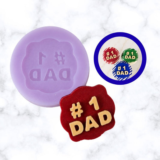 #1 Dad Silicone Mold