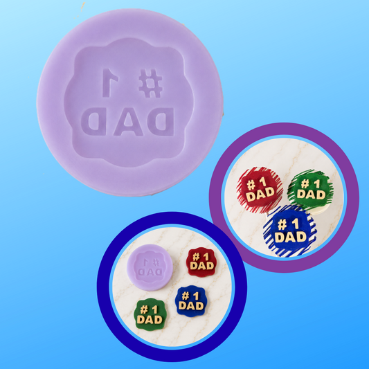 #1 Dad Silicone Mold 