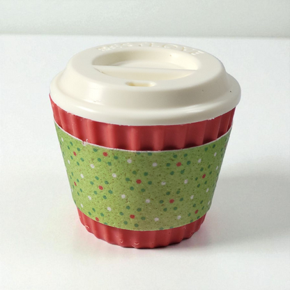 Christmas Coffee Cup Wrap- Dots Dots Dots