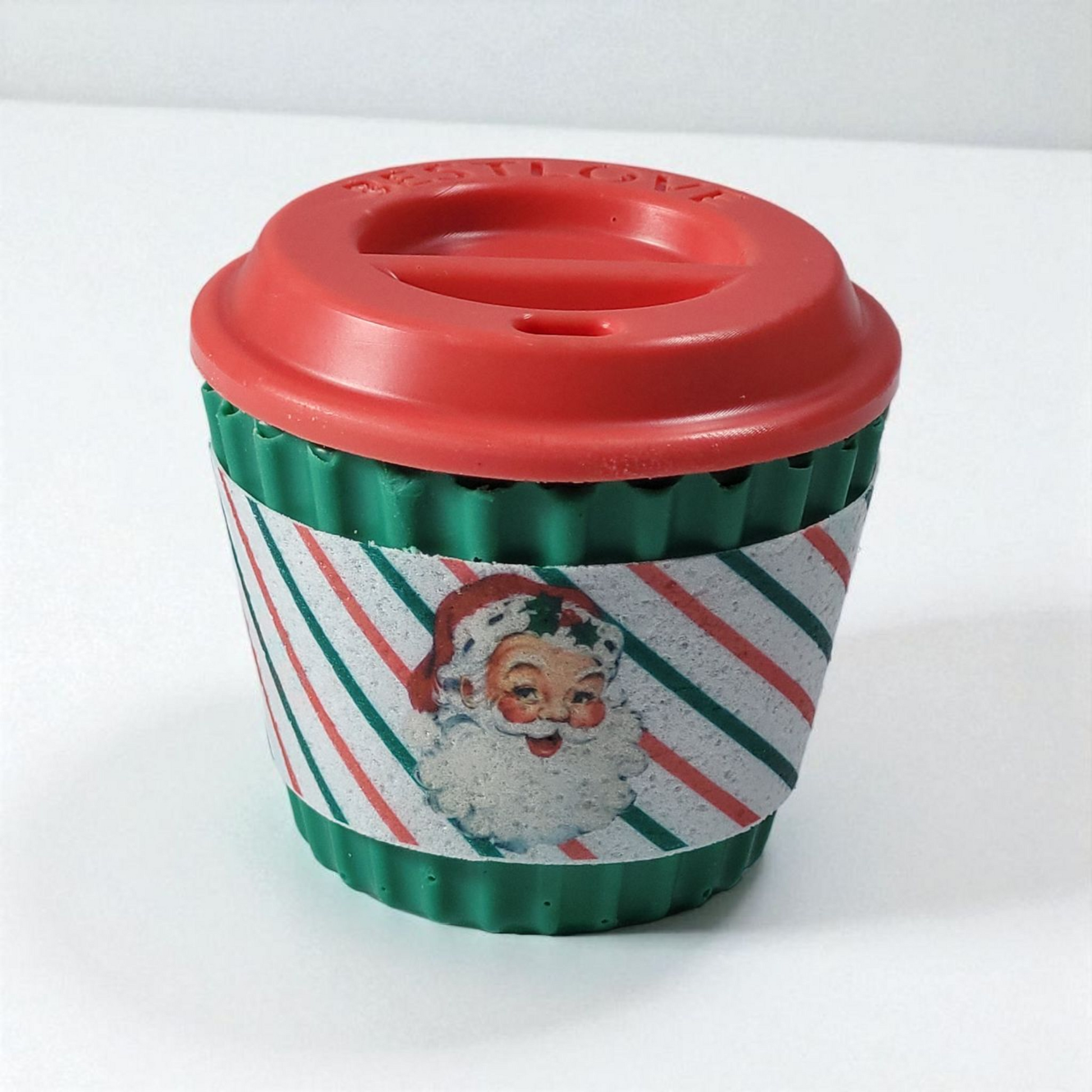 Christmas Coffee Cup Wrap - Classic Santa