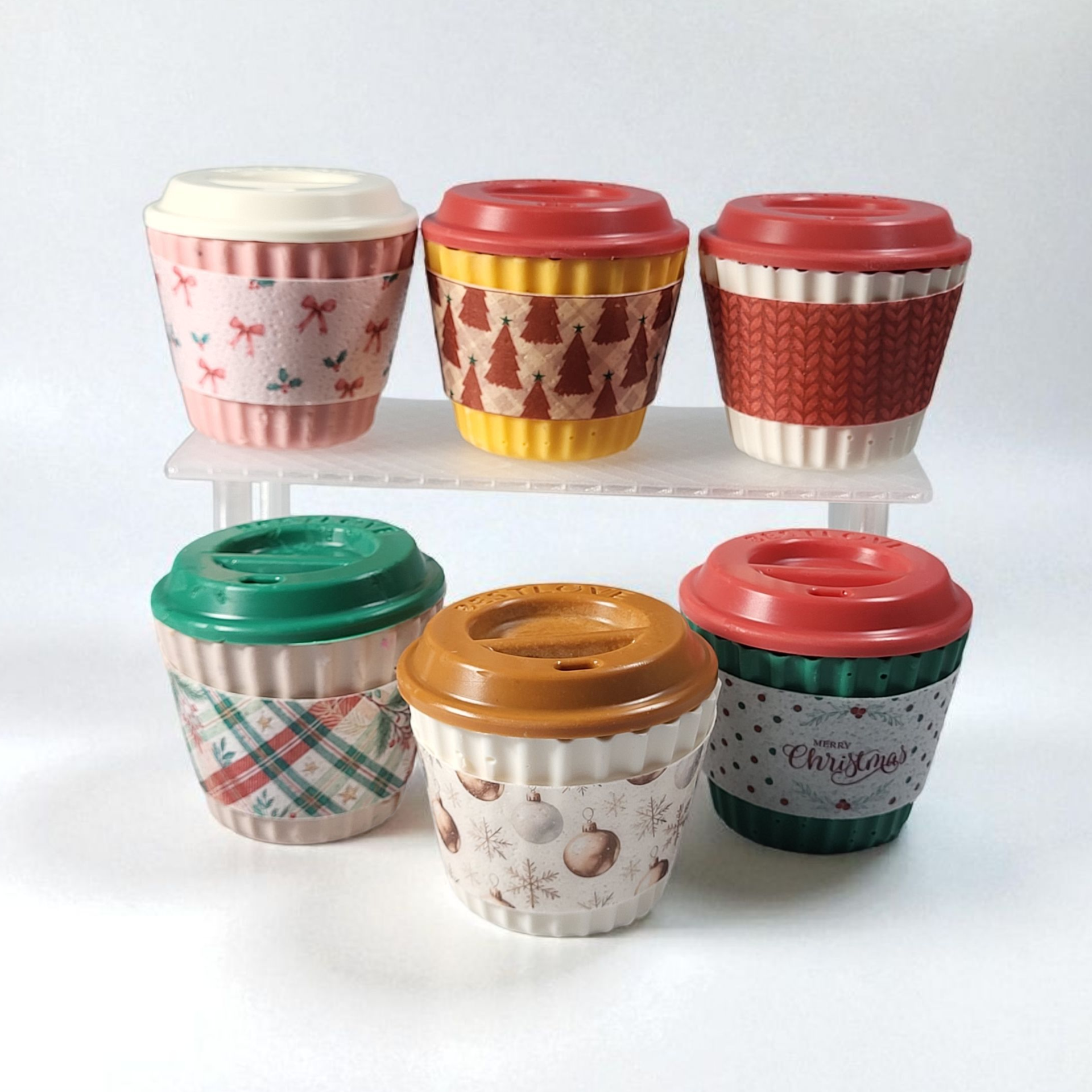Christmas Coffee Cup Wrap Assortment 2