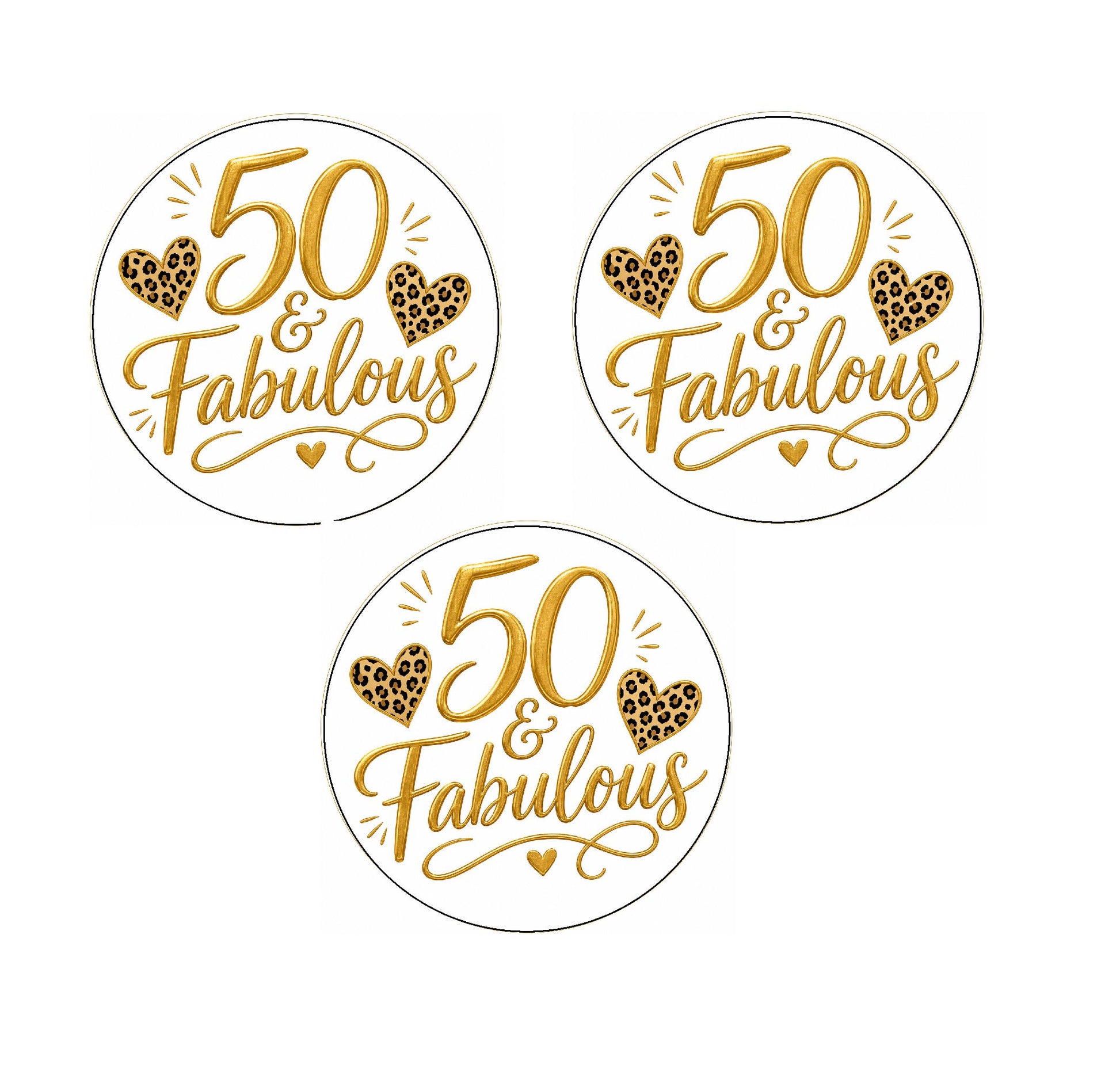 50 & Fabulous Edible Image 