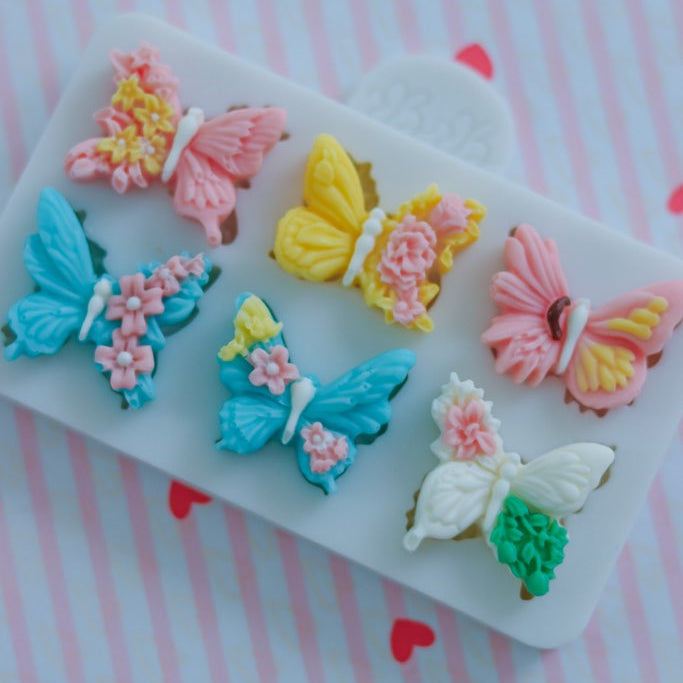Butterfly Blossoms Silicone Mold  