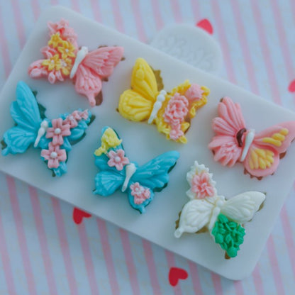 Butterfly Blossoms Silicone Mold  