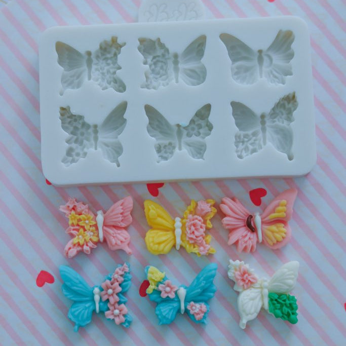 Butterfly Blossoms Silicone Mold  2