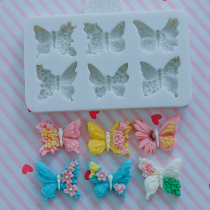 Butterfly Blossoms Silicone Mold  2