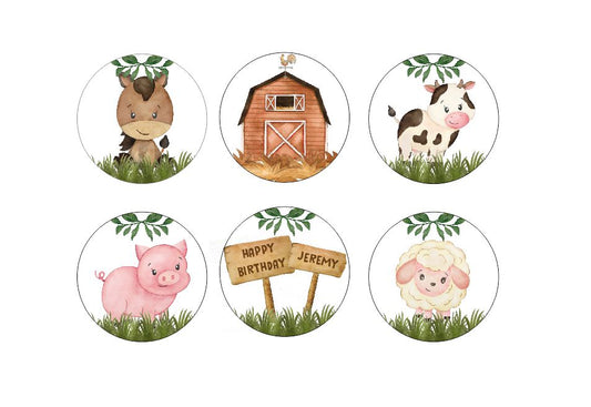 Baby Barnyard Animal Edible Images - Boy