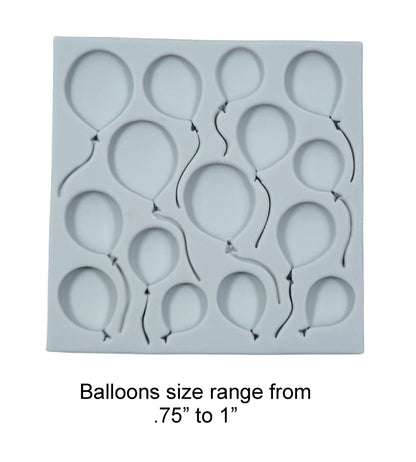 Festive Balloons Silicone Mold - 1