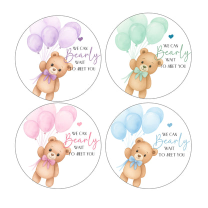 We Can Bearly Wait to Meet You  Edible Image  - Assorted