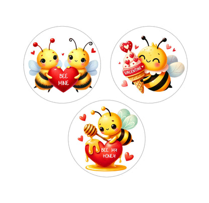 Honey Bees Valentine Edible Images - Assorted