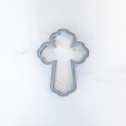 Fancy Cross Cookie Cutter 3D Printed