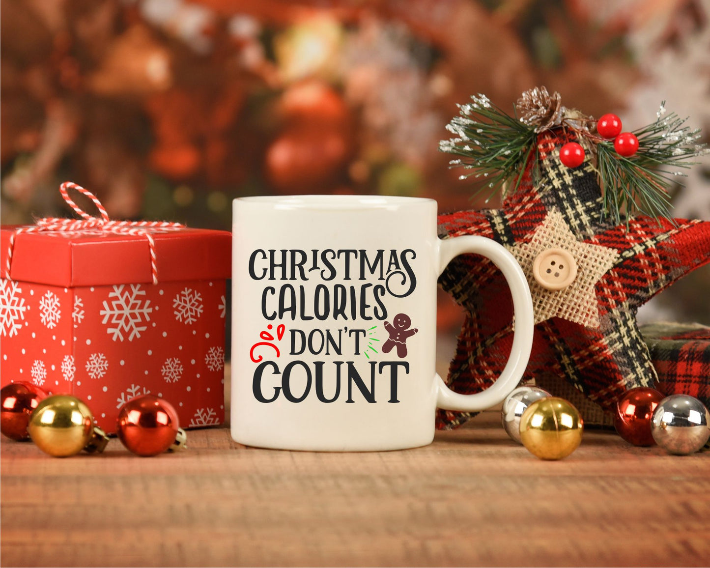 Christmas Calories Don't Count 15 oz Coffee Mug