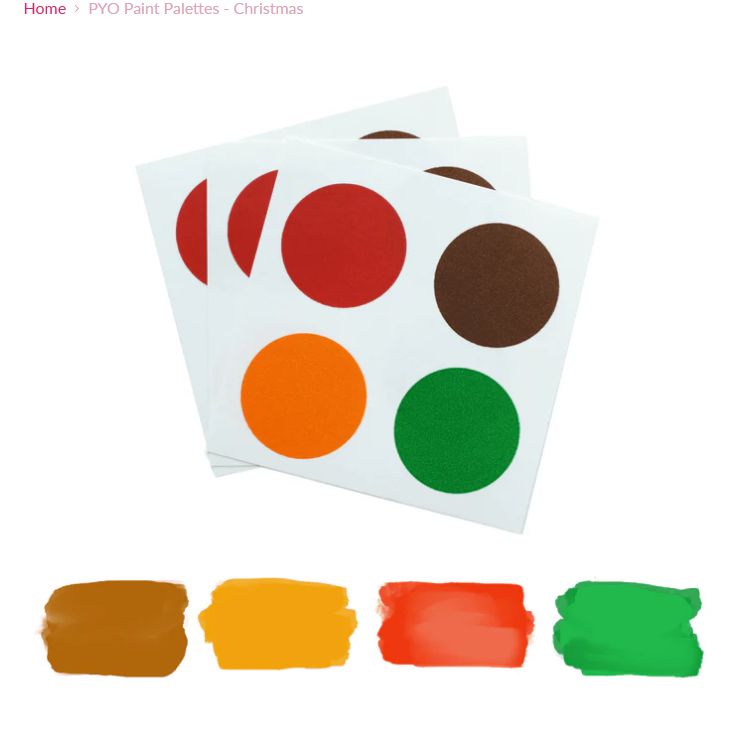 Christmas PYO Paint Palette 1