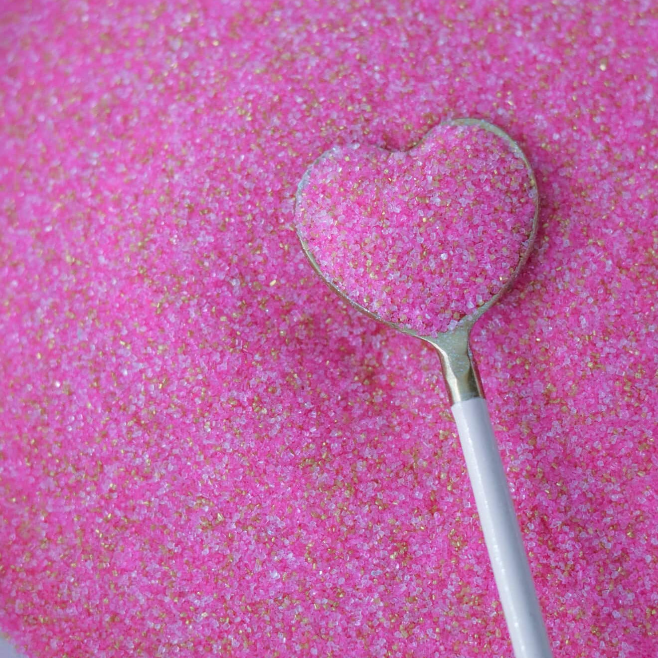 Sparkling Pink Cotton Candy Sanding Sugar (unflavored) 