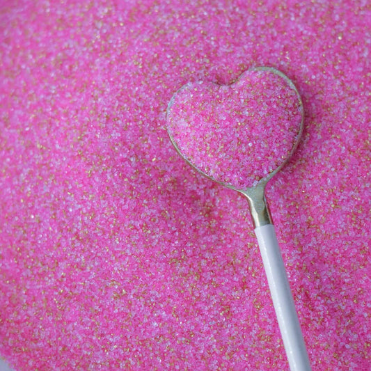 Sparkling Pink Cotton Candy Sanding Sugar (unflavored) 