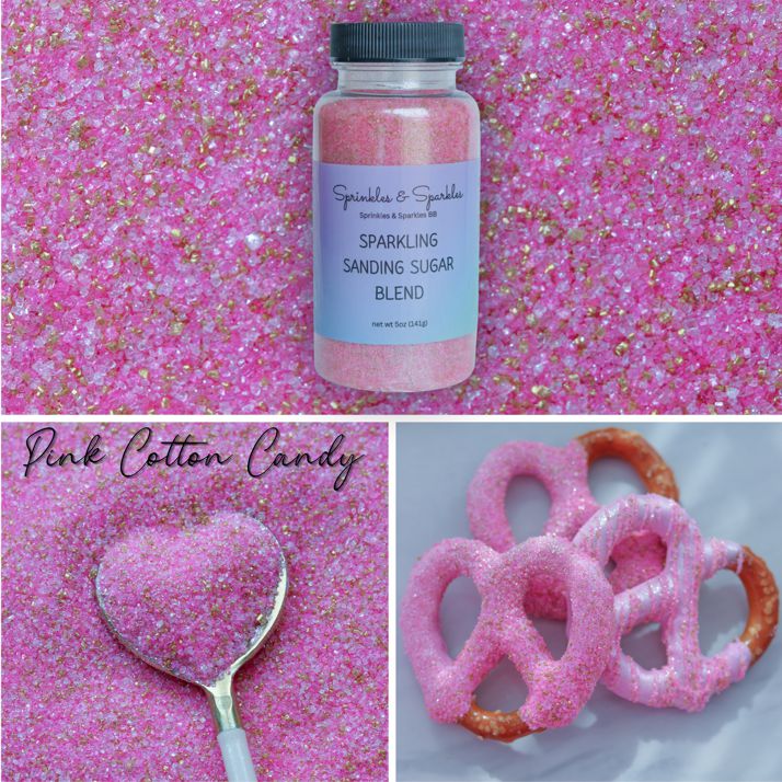 Pink Cotton Candy Sanding Sugar